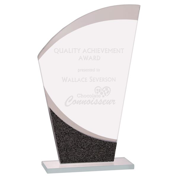 8" Wave Designer Glass Award Thumbnail